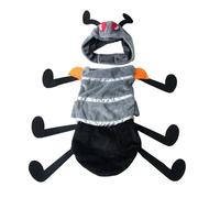 Fluxioxtna Costume de fourmis en peluche douce pour chats - Costume amusant pour jeu de rôle - Facile à porter - Pour Halloween, Noël, fête, jeu de rôle