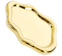 Fluxioxtna Creative Clouds Plateau à bijoux en céramique multifonctionnel Support de style domestique Base robuste pour bagues, boucles d'oreilles, accessoires élégants en forme de nuage