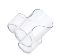 Fluxioxtna Distributeur de cotons-tiges pour coiffeuse, comptoir, salle de bain, conteneur de rangement essentiel avec deux compartiments, organiseur de voyage pour cosmétiques