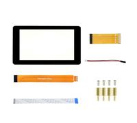 Fluxioxtna Écran tactile IPS 7" 1024 x 600 en verre trempé 5 points de luminosité réglable pour module de calcul