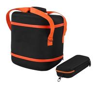 Fluxioxtna Étui de transport pour haut-parleurs PE1 PE2 résistant aux chocs avec sac de microphone confortable, Couleur orange.