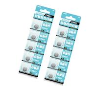 Fluxioxtna Lot de 10 piles bouton CR927 au lithium 3 V pour montre, jouet, balance électronique et thermomètres, design anti-fuite