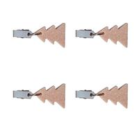 Fluxioxtna Lot de 4 poids lourds en marbre pour décoration de nappe Pratiques et élégants Ancres en forme d'arbre de Noël Pinces Poids de nappe décoratifs