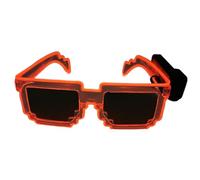 Fluxioxtna Lunettes de soleil lumineuses pour événements nocturnes, verres réfléchissants, lunettes lumineuses pour festival de musique, rassemblement, décoration créative
