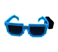 Fluxioxtna Lunettes de soleil lumineuses pour événements nocturnes, verres réfléchissants, lunettes lumineuses pour festival de musique, rassemblement, décoration créative