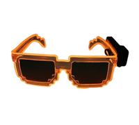 Fluxioxtna Lunettes de soleil lumineuses pour événements nocturnes, verres réfléchissants, lunettes lumineuses pour festival de musique, rassemblement, décoration créative
