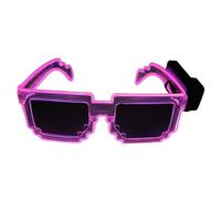 Fluxioxtna Lunettes de soleil lumineuses pour événements nocturnes, verres réfléchissants, lunettes lumineuses pour festival de musique, rassemblement, décoration créative