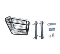 Fluxioxtna Panier de vélo adapté pour les vélos électriques de montagne, coffre en métal spacieux pour transporter des articles en toute sécurité pendant la balade. Panier de rangement