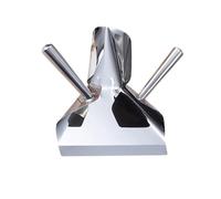 Fluxioxtna Pelles à popcorns en acier - Outil de remplissage rapide pour sacs alimentaires et boîtes - Pelle utilitaire multifonction pour bagger - Pelles à frire en acier