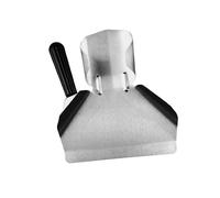 Fluxioxtna Pelles à popcorns en acier - Outil de remplissage rapide pour sacs alimentaires et boîtes - Pelle utilitaire multifonction pour bagger - Pelles à frire en acier