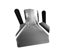 Fluxioxtna Pelles à popcorns en acier - Outil de remplissage rapide pour sacs alimentaires et boîtes - Pelle utilitaire multifonction pour bagger - Pelles à frire en acier