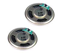 Fluxioxtna Petit haut-parleur en métal de 4 cm de diamètre 8 Ohm 0,5 W Parfait pour les projets auditifs peu encombrants