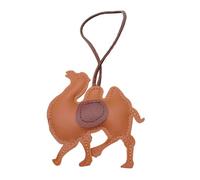 Fluxioxtna Porte-clés vintage en cuir synthétique fabriqué à la main en forme d'animal - Souvenir culturel pour sacs, clés, voiture - Cadeau décoratif culturel, marron, taille unique
