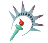 Fluxioxtna Serre-tête lampe torche Statue des Libertés Accessoires de scène Serre-tête pour Halloween et 4 juillet, accessoires de fête, fête de l'indépendance