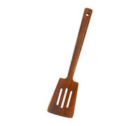 Fluxioxtna Spatule en bois d'acacias pour ustensiles de cuisine antiadhésifs, avec poignée ergonomique, outil de remuage pour la cuisine, la pâtisserie, la spatule de cuisine