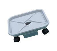 Fluxioxtna Support roulant pour plantes - Support supérieur pour intérieur et extérieur - Avec roulettes rondes en métal - Pour le rangement du balcon - Anti-fuite - Plateau de jardin