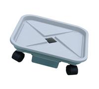 Fluxioxtna Support roulant pour plantes - Support supérieur pour intérieur et extérieur - Avec roulettes rondes en métal - Pour le rangement du balcon - Anti-fuite - Plateau de jardin