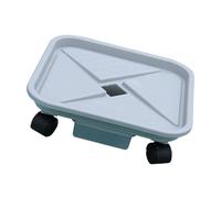 Fluxioxtna Support roulant pour plantes - Support supérieur pour intérieur et extérieur - Avec roulettes rondes en métal - Pour le rangement du balcon - Anti-fuite - Plateau de jardin