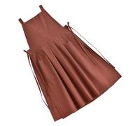 Fluxioxtna Tablier en coton et lin pour femme - Robe vintage imperméable avec poches pour la pâtisserie, la cuisine, le jardinage, le travail - Robe vintage avec poches, b, taille unique
