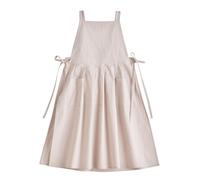 Fluxioxtna Tablier en coton et lin pour femme - Robe vintage imperméable avec poches pour la pâtisserie, la cuisine, le jardinage, le travail - Robe vintage avec poches, a, taille unique