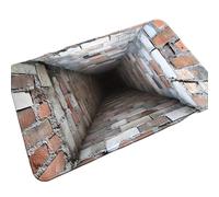 Fluxioxtna Tapis de sol moderne avec impression illusion d'optique 3D, antidérapant, tapis de sol pour la maison, la salle de bain, les décors d'entrée, paillasson