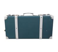 Fluxioxtna Valise vintage élégante de grande capacité avec poignée portable idéale pour les voyages et l'utilisation décorative, blanc, S