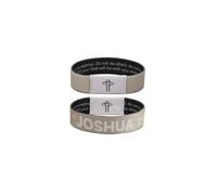 Flvkev Bracelet avec verset biblique quotidien pour homme et femme, bracelet biblique portable, bracelets chrétiens, inspirants catholiques, cadeaux religieux, 6.8, Cordon, tissu, Pas de gemme