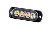 FLVRJOKT 1 pièces 4 LED marqueur de remorque lumière stroboscopique avertissement feu de circulation Grille clignotant voiture balise lampe étanche scellé(13)