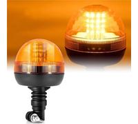 FLVRJOKT Feu de signalisation rotatif à LED for tracteur et camion, clignotant ambre, lampe stroboscopique d'urgence flexible, balise forestière 12 V 24 V(Light Without Holder)