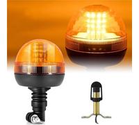 FLVRJOKT Feu de signalisation rotatif à LED for tracteur et camion, clignotant ambre, lampe stroboscopique d'urgence flexible, balise forestière 12 V 24 V(Light With T-Bracket)