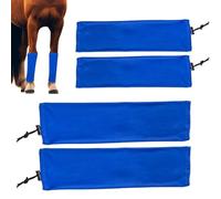 Fly Boots, Horses Shoe, 19.69x5.12 inches Easy to use and Install Ventilated Equine Leggings, Adjustable Horse Fly Straps for Turnout, Stable, Racing, Jumping, Competition, Especially Events