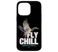 Fly Chill, Cool Colorful Mallard Duck Illustrayion Graphic Coque pour iPhone 14 Pro Max