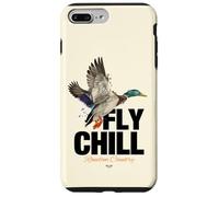 Fly Chill, Cool Colorful Mallard Duck Illustrayion Graphic Coque pour iPhone 7 Plus/8 Plus