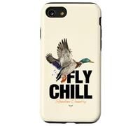 Fly Chill, Cool Colorful Mallard Duck Illustrayion Graphic Coque pour iPhone SE (2020) / 7 / 8