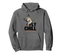Fly Chill, Cool Colorful Mallard Duck Illustrayion Graphic Sweat à Capuche