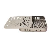 Fly Coil Holder, Portable Iron Coils, 5.24x5.24x0.91 inches Fly Control Accessory with Heat-Resistant Base, Square Tool for Indoor Outdoor Bedroom