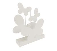 Fly Coil Support de bobine de moulinet d'extérieur - Support créatif en acier inoxydable avec design papillon - Portatif léger et portable pour la famille, les parents, les amis