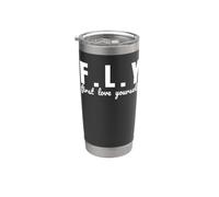 FLY D'abord, aime-toi, mignon Gobelet isotherme en acier inoxydable double paroi