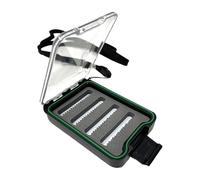 Fly Fishing Box, Pocket Fly Storage Case, Lanyard Portable Tackle Organizer, Sided See Through Compartment Box, Lightweight Fishing Gear Container for Mobile Angler River Lake Use 10.5 x 7.4 x 2.