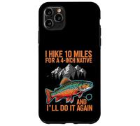 Fly Fishing Brook Trout Hiker Blue Line Native Coque pour iPhone 11 Pro Max