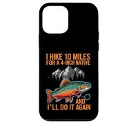 Fly Fishing Brook Trout Hiker Blue Line Native Coque pour iPhone 12 Mini