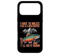 Fly Fishing Brook Trout Hiker Blue Line Native Coque pour iPhone 17 Pro Max