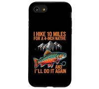 Fly Fishing Brook Trout Hiker Blue Line Native Coque pour iPhone SE (2020) / 7/8
