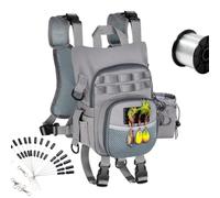 Fly Fishing Chest Pack - Angling Tackle Gear Compartment Carrier Pouch | Ergonomic Fishing Pack for Camping Kayak Outdoor Saltwater Lake River Sea