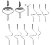 Fly Fishing Guide Angling outil de réparation en acier inoxydable forte double boucle -anneau de taille différente