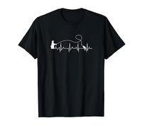 Fly Fishing Heartbeat Fish EKG Trout Fishing Stress Relief T-Shirt