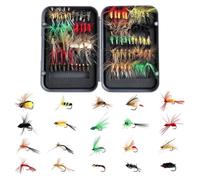Fly Fishing Lures Set with Magnetic Box, Simulation Bait Kit for Angling, R | Saltwater Fishing Lures for Bass Walleye Crapie Catfish Sunfish Pike Outdoor Stream Lake River