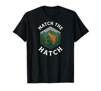 Fly Fishing Match The Hatch Trout Angler Dry Fly Lure T-Shirt Graphique avec Valeur