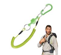 Fly Fishing Net Retractor - Magnetic Clip Holder Retractable Tool, Anti Slip Quick Release Carabiner Lanyard for Landing Nets, Ice and Saltwater Fishing, Lake and River Use, Hands Free Convenience
