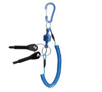Fly Fishing Net Retractor - Magnetic Clip Holder Retractable Tool, Anti Slip Quick Release Carabiner Lanyard for Landing Nets, Ice and Saltwater Fishing, Lake and River Use, Hands Free Convenience